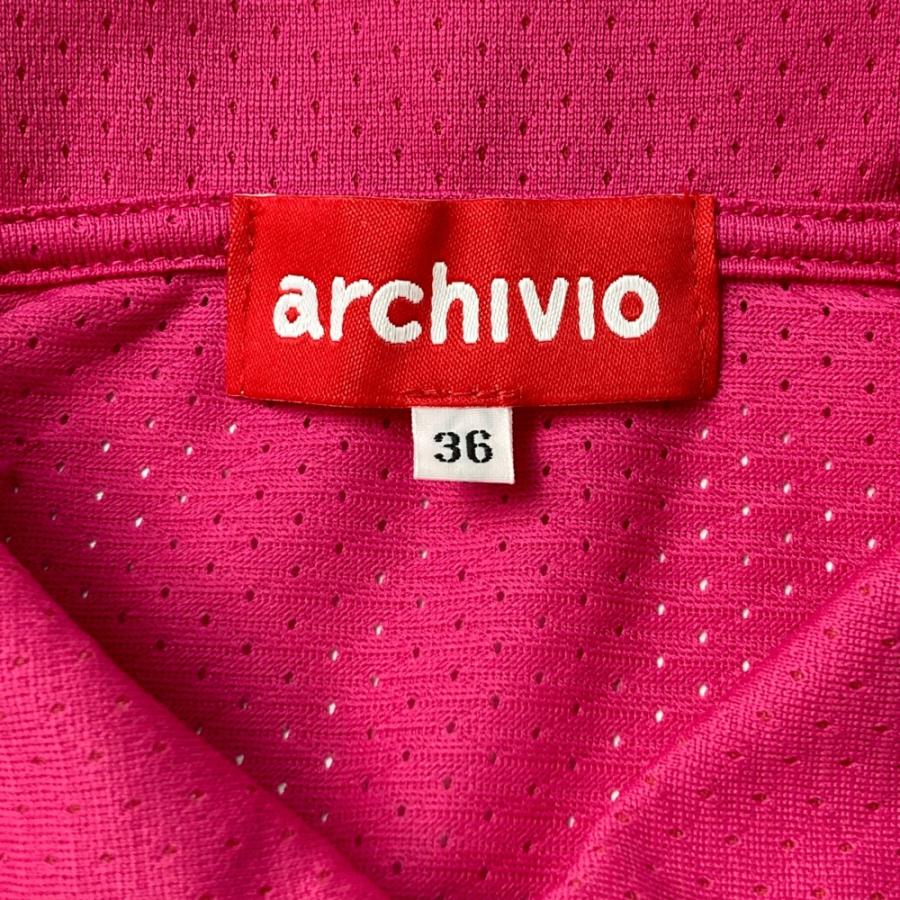 ARCHIVIO アルチビオ ノースリーブポロシャツ ピンク系 36