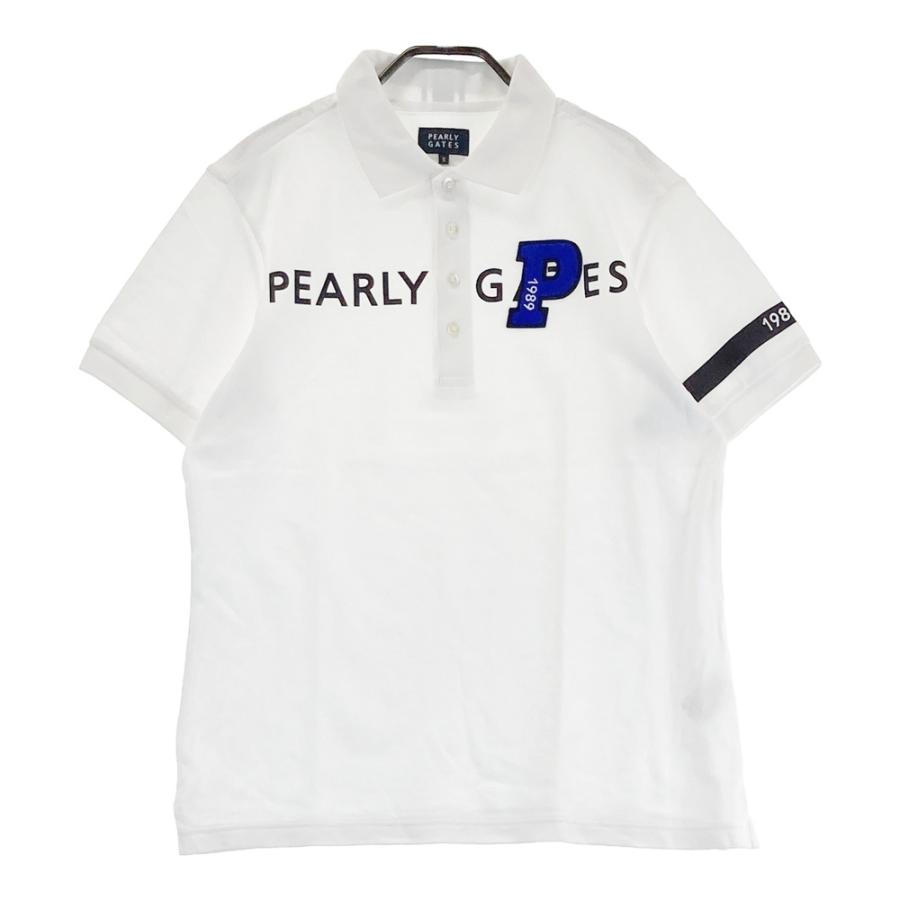 PEARLY GATES 新作半袖ポロシャツ サイズ5 ホワイト系 新品未使用 PEARLY GATES パーリーゲイツ 2024年モデル 半袖ポロシャツ