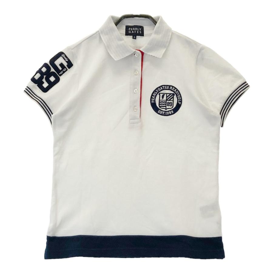 【未使用】パーリーゲイツ　ポロシャツ　白サイズ4（L〜LL） PEARLY GATES パーリーゲイツ 半袖ポロシャツ ホワイト系 0
