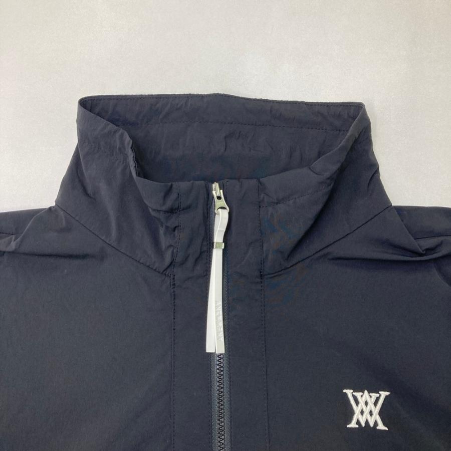 ANEW GOLF アニューゴルフ ハーフジップ 半袖ブルゾン ブラック