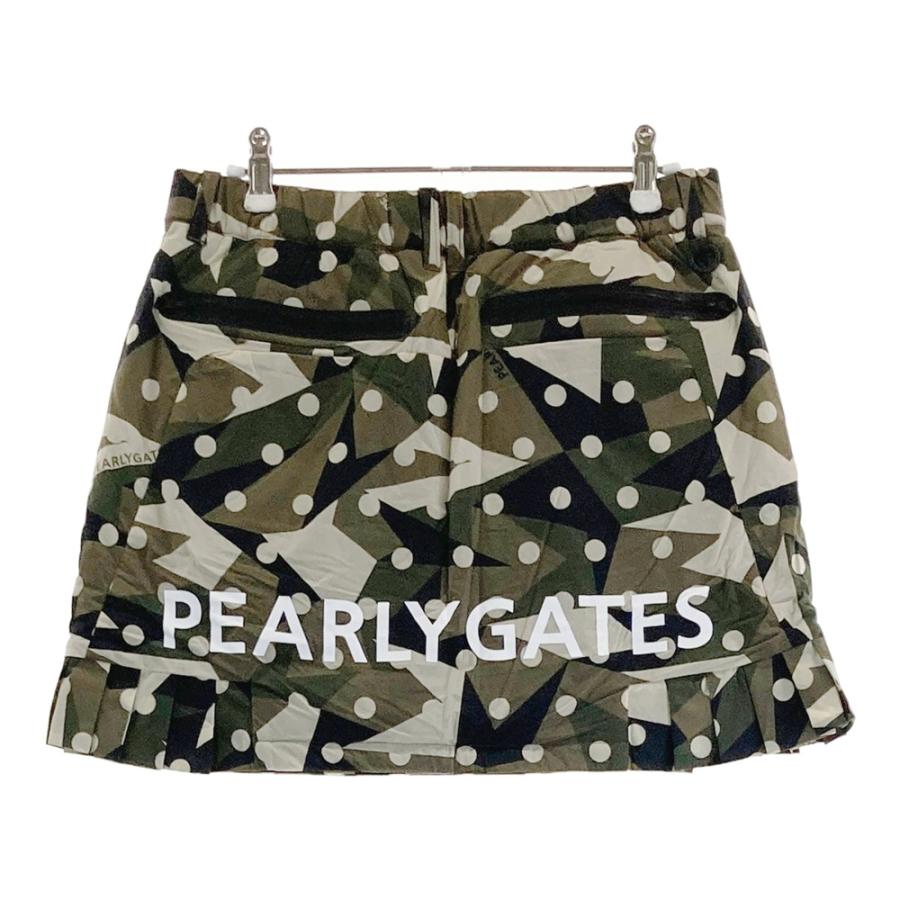 パーリーゲイツカモフラスカートサイズ00 PEARLY GATES パーリーゲイツ ブラック カモフラスカート パーリー