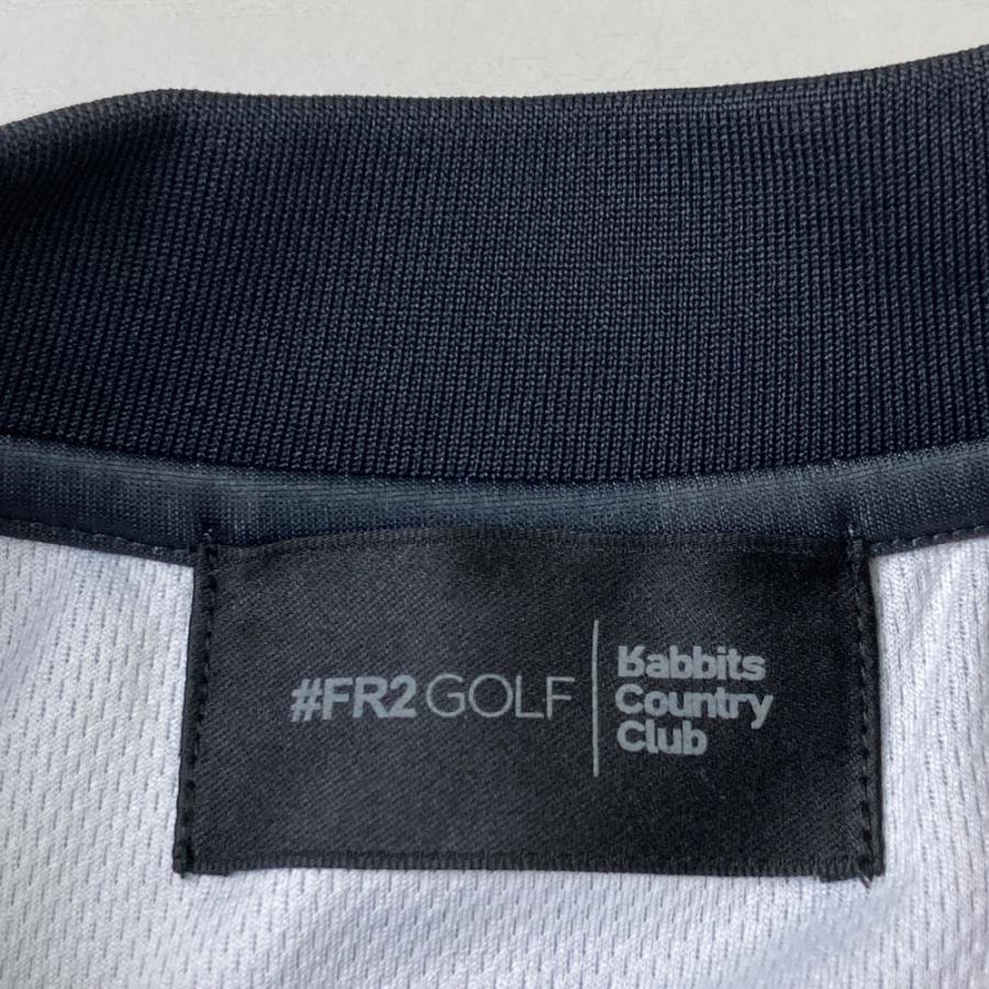 FR2 GOLF エフアールツーゴルフ モックネック 半袖Tシャツ ストライプ