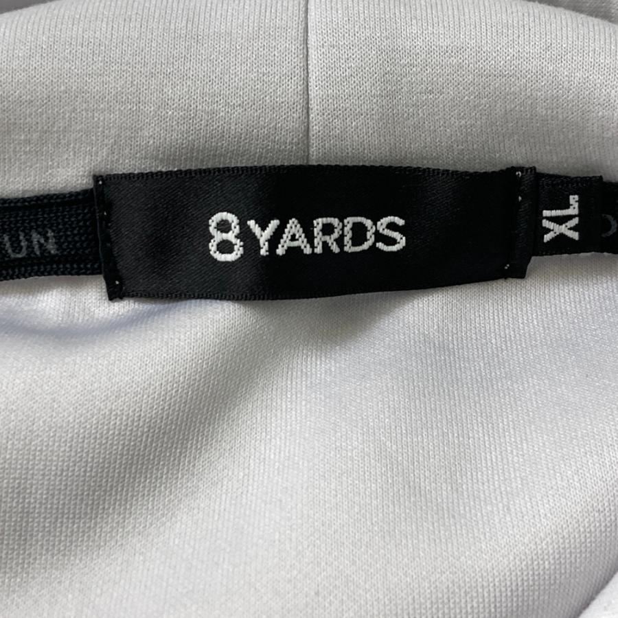 【近年モデル】XL　ハチヤーズ　8YARDS　パーカー　ストレッチ　ロゴ 8YARDS ハチヤーズ スウェットパーカー ホワイト系 XL ゴルフ