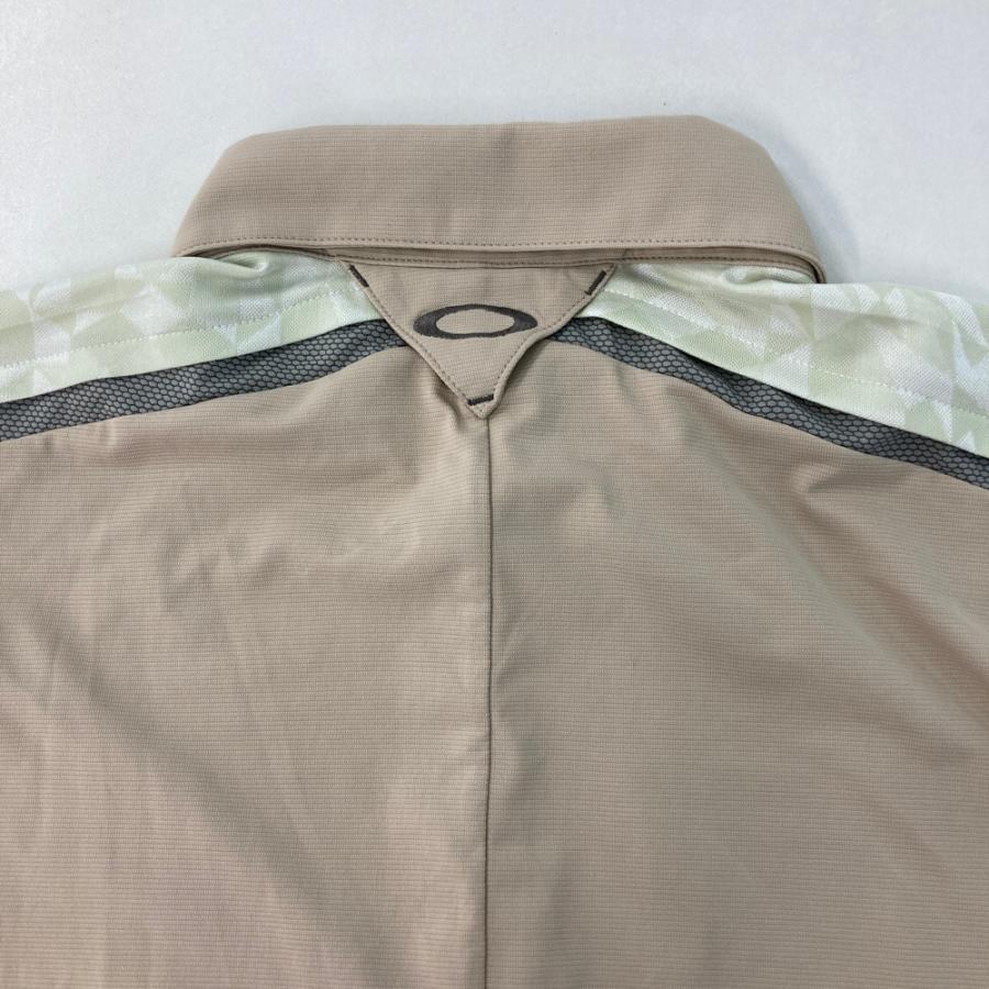 OAKLEY オークリー 半袖ポロシャツ ベージュ系 XL ゴルフウェア メンズ 