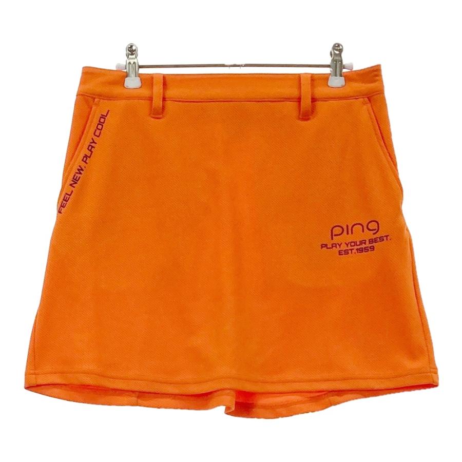 PING ピン 2024年モデル スカート  オレンジ系 L ゴルフウェア レディース | 