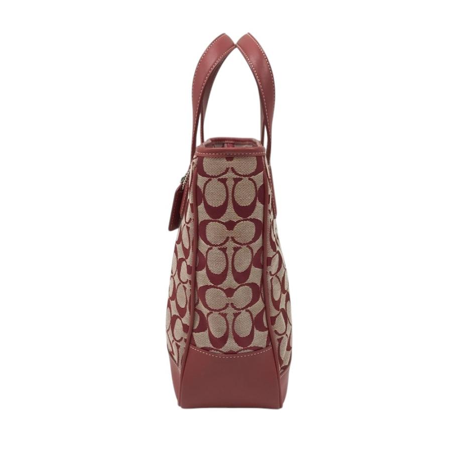 COACH コーチ 6092 トートバッグ シグネチャー レッド系 : ブランド