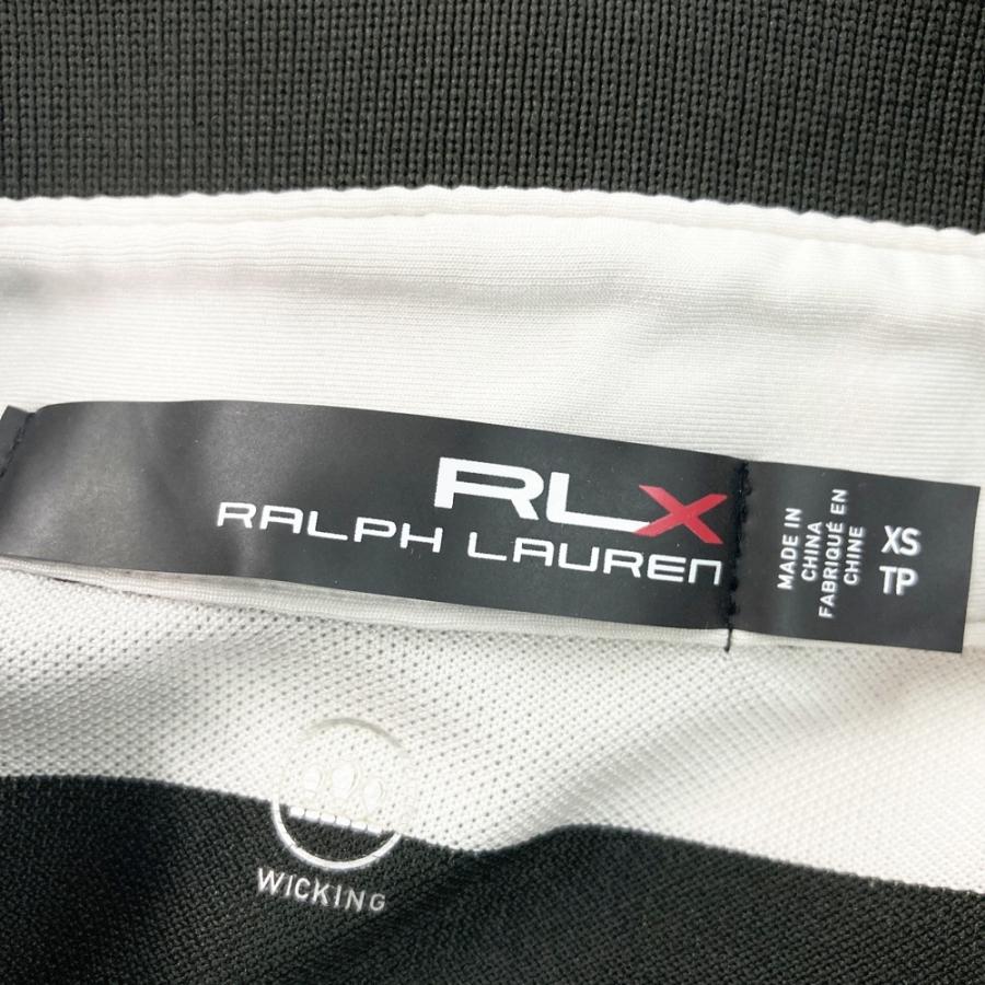 RLX ラルフローレン 半袖ポロシャツ ボーダー柄 ブラック系 XS ゴルフ
