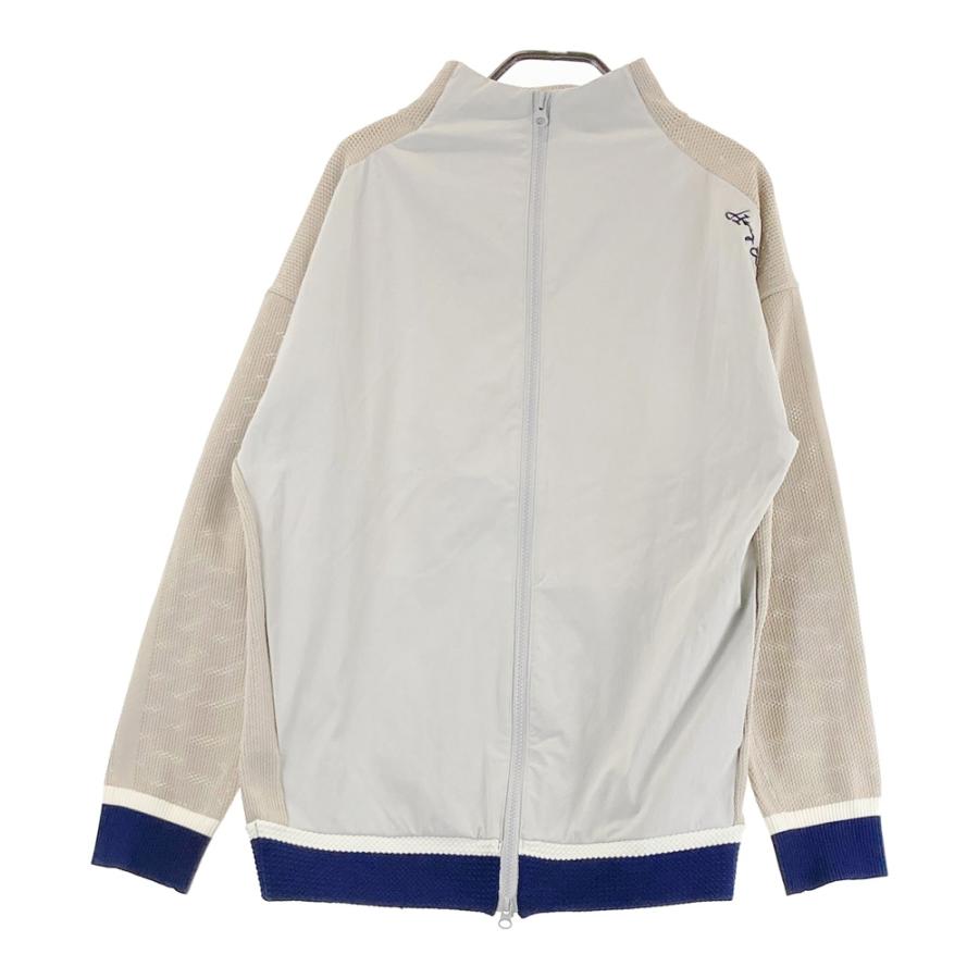 HERG1ジップアップジャケット ホワイト/グリーン メンズ・レディース