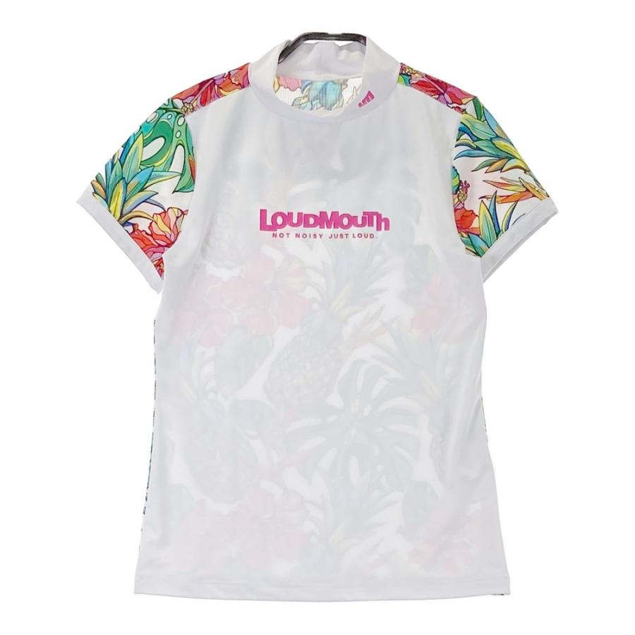 LOUD MOUTH ラウドマウス モックネック 半袖Tシャツ トロピカルパイン