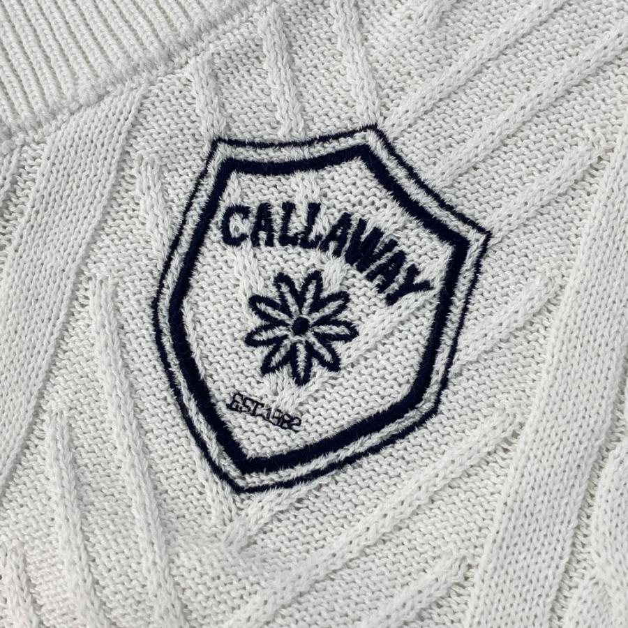 CALLAWAY キャロウェイ 2023年モデル Vネック ニットベスト ケーブル