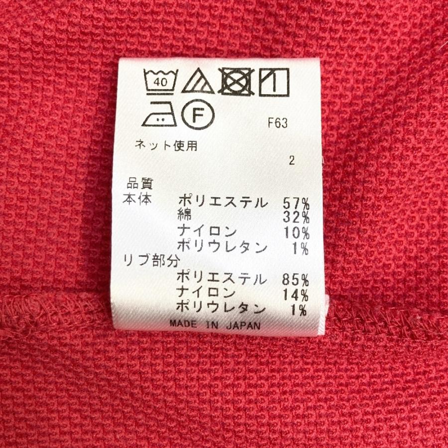 23区GOLF ニジュウサンクゴルフ 半袖ポロシャツ レッド系 2 ゴルフ