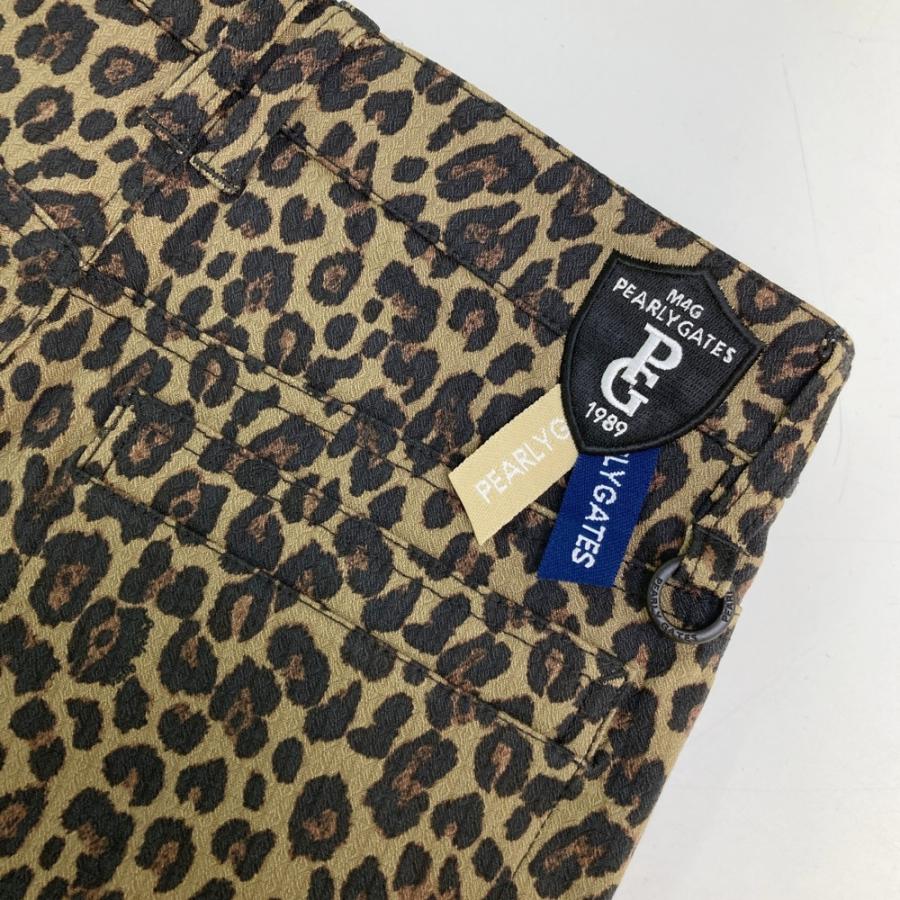 サイズ：0 PEARLY GATES パーリーゲイツ 055-2231026 ストレッチパンツ レオパード柄 ブラウン系 [240101521279] ゴルフウェア レディース ストスト PEARLY GATES（パーリーゲイツ） 【新品】PEARLY GATES 055-2231026