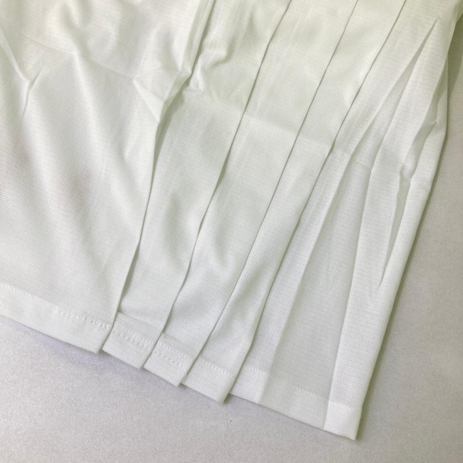 【新品】PEARLY GATES パーリーゲイツ 055-2134312 プリーツ切替 ミドルスカート ロゴ刺繍 ホワイト系 1 ゴルフウェア レディースの画像