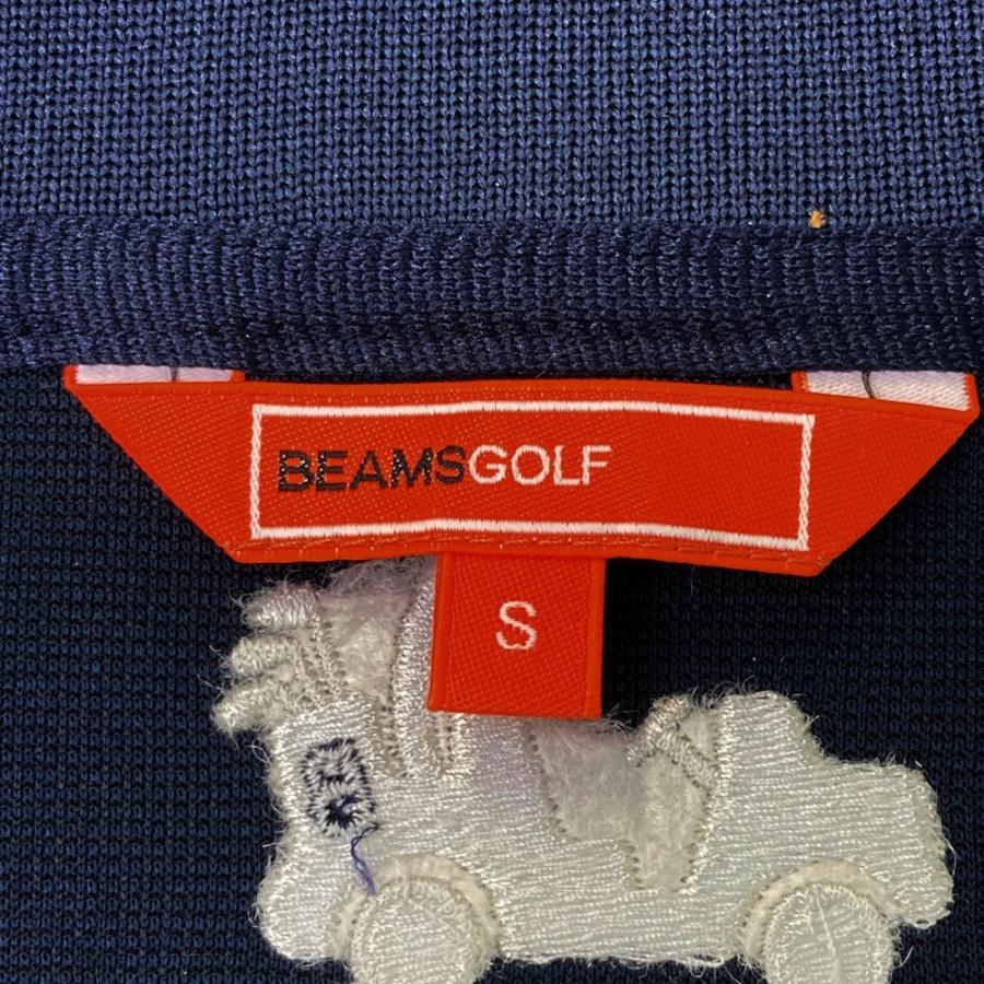 BEAMS GOLF ジャケット ネイビー S BEAMS GOLF ビームスゴルフ ジップジャケット ネイビー系 S
