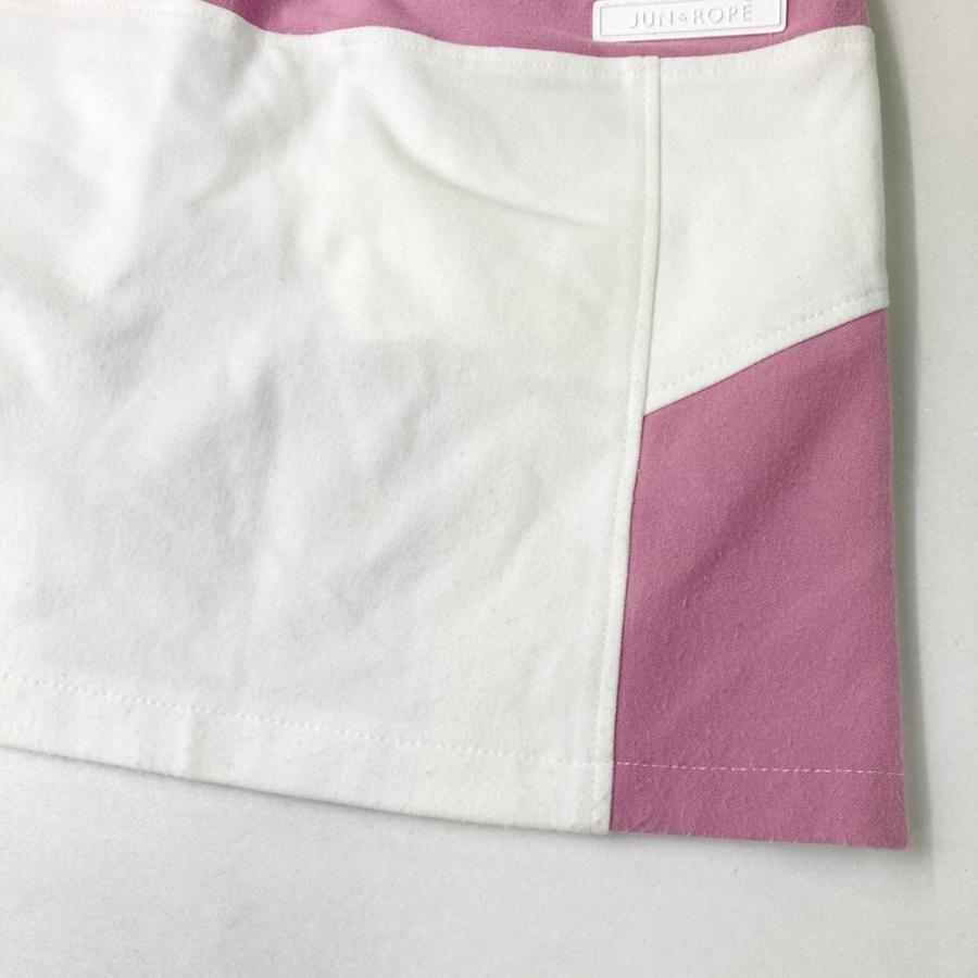 JUN&ROPE ピンク ゴルフスカート　新品 JUN&ROPE' ジュンアンドロペ スカート ピンク×白 切替