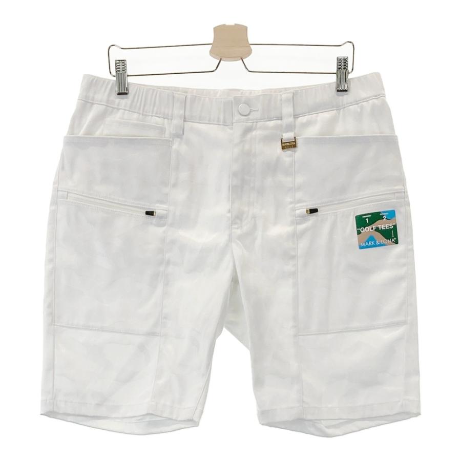 新品⭐︎MARK & LONA ホワイトカモフラゴルフハーフパンツ MARK&LONA マークアンドロナ 2023年モデル ハーフパンツ カモフラ柄