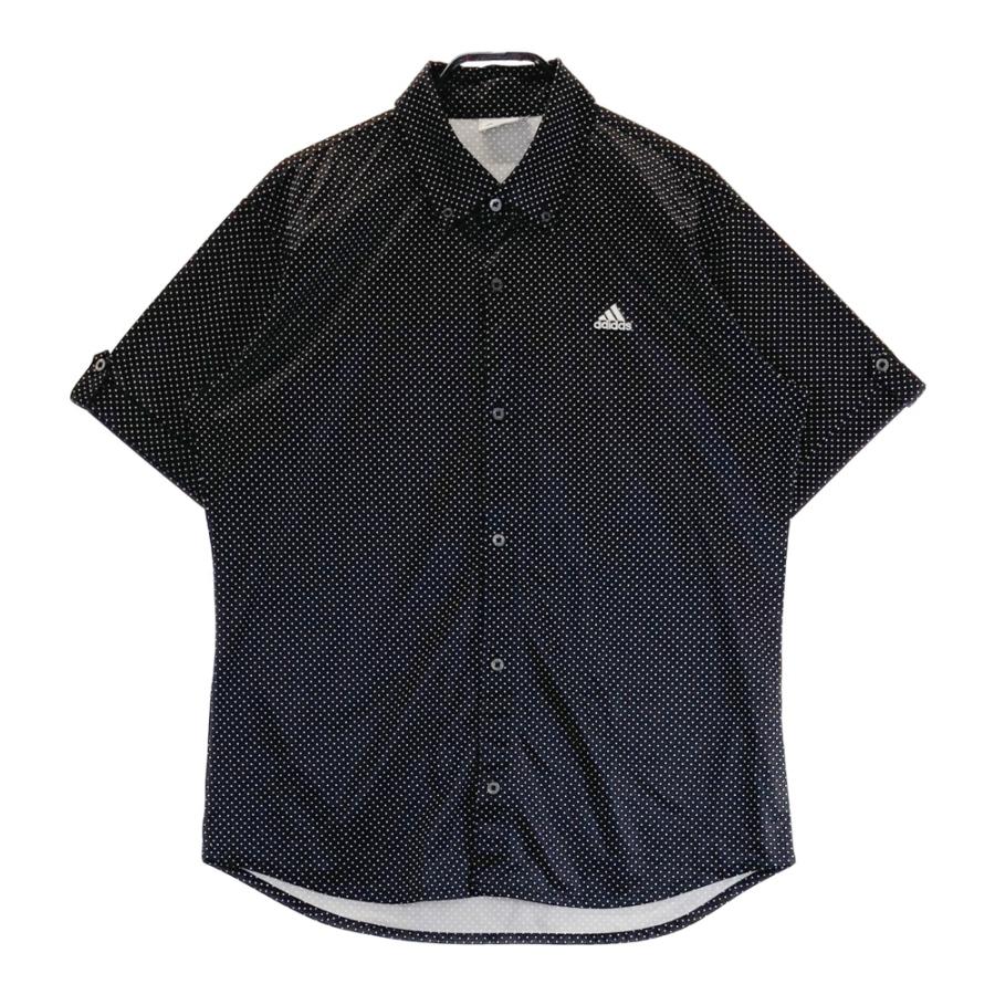 ADIDAS GOLF アディダスゴルフ N57156 半袖シャツ ボタンダウン ドット