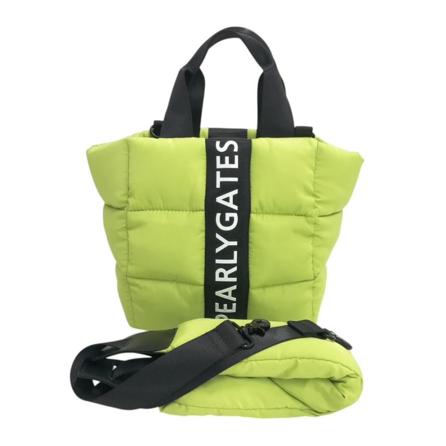 PEARLY GATES パーリーゲイツ 2WAY カートバッグ ロゴ グリーン系