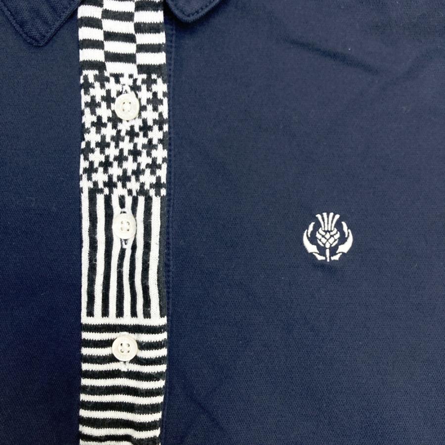 ST ANDREWS セントアンドリュース 半袖ポロシャツ ネイビー系 S