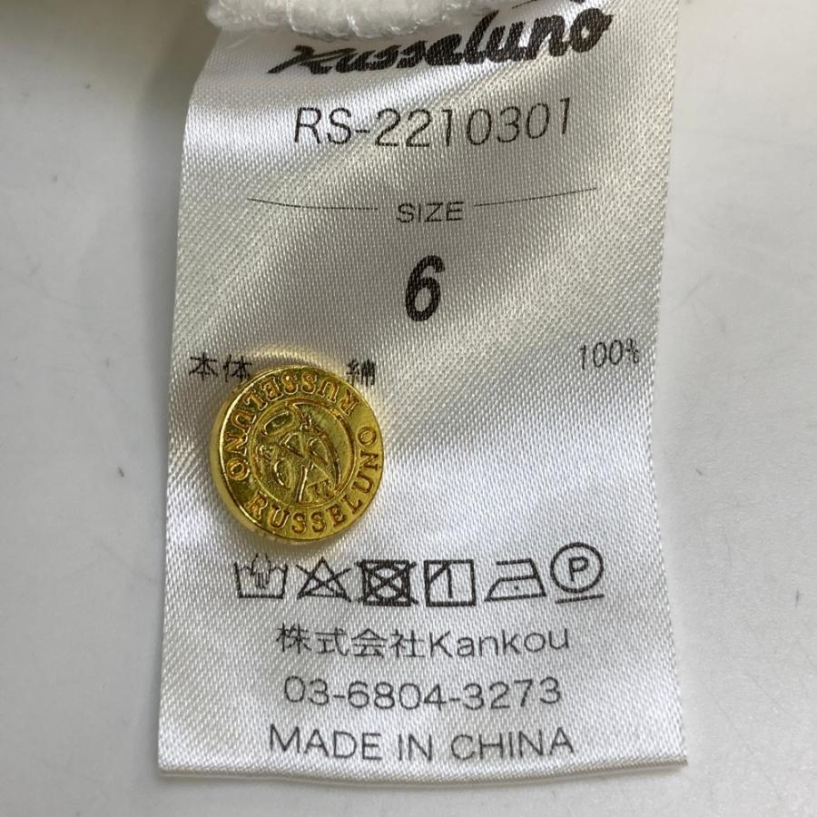 ○★訳有り新品未使用　Russeluno GOLF　ポロシャツ　1　ホワイト ○☆訳有り新品未使用 Russeluno GOLF ポロシャツ 1 ホワイト