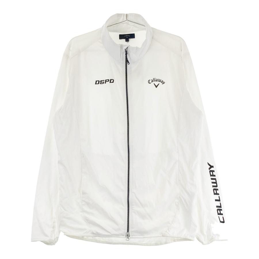 Callaway メンズジャケット L ホワイト CALLAWAY キャロウェイ ジップジャケット ホワイト系 LL ゴルフウェア