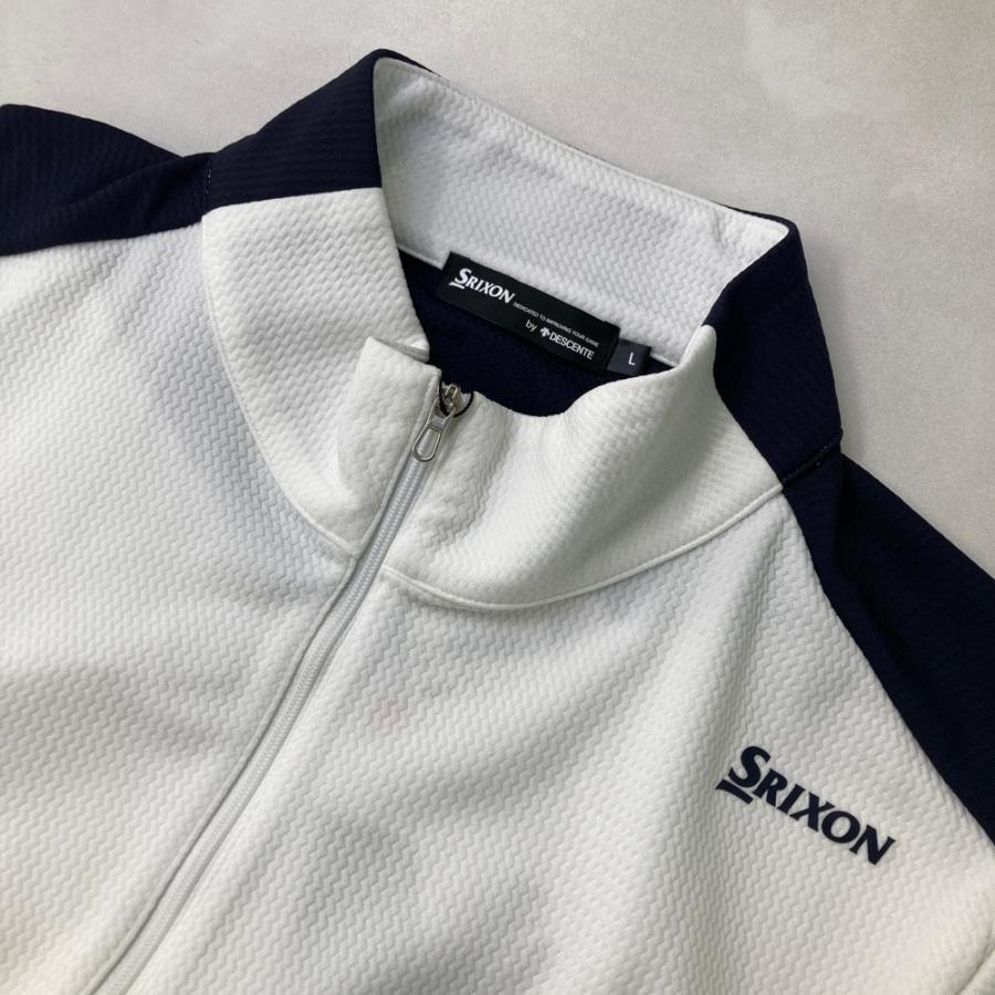 新品】SRIXON スリクソン ジップジャケット byDESCENT ホワイト系 L
