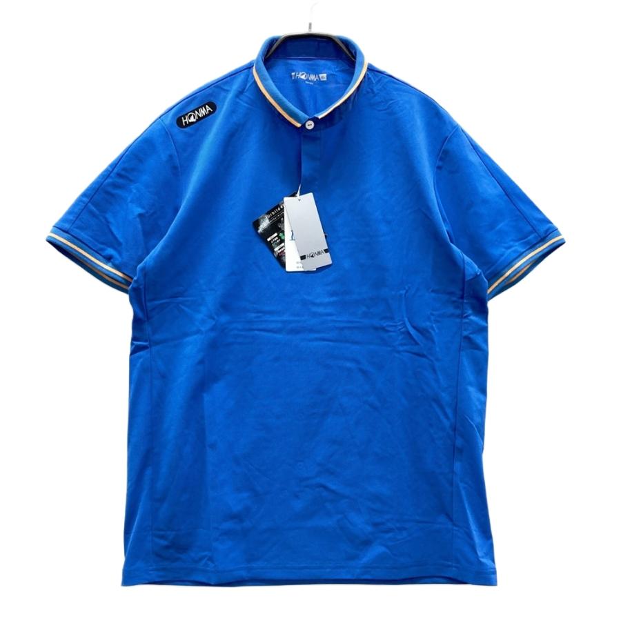 新品】HONMA ホンマゴルフ 襟付 半袖Tシャツ ブルー系 XL ゴルフウェア