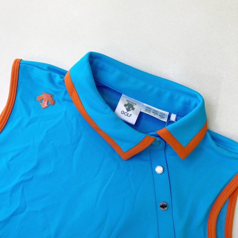 【未使用】デサントゴルフ ノースリーブM デサントゴルフ DESCENTE ゴルフ ハーフジップスリーブレス