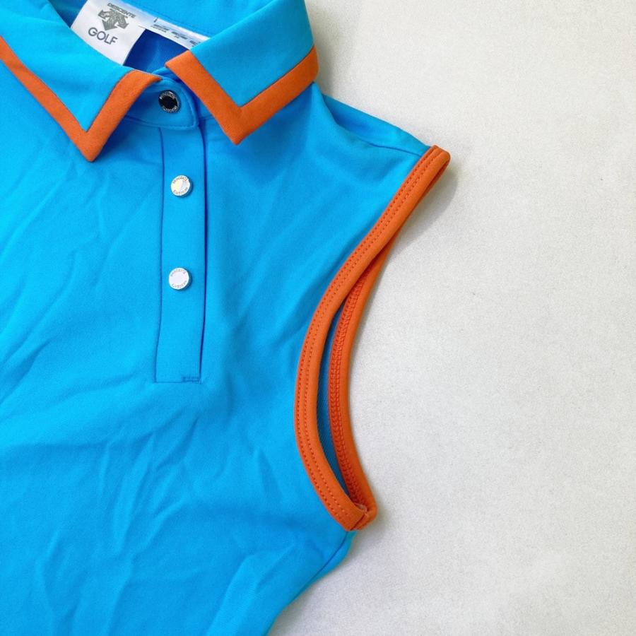 新品】DESCENTE GOLF デサントゴルフ ノースリーブポロシャツ