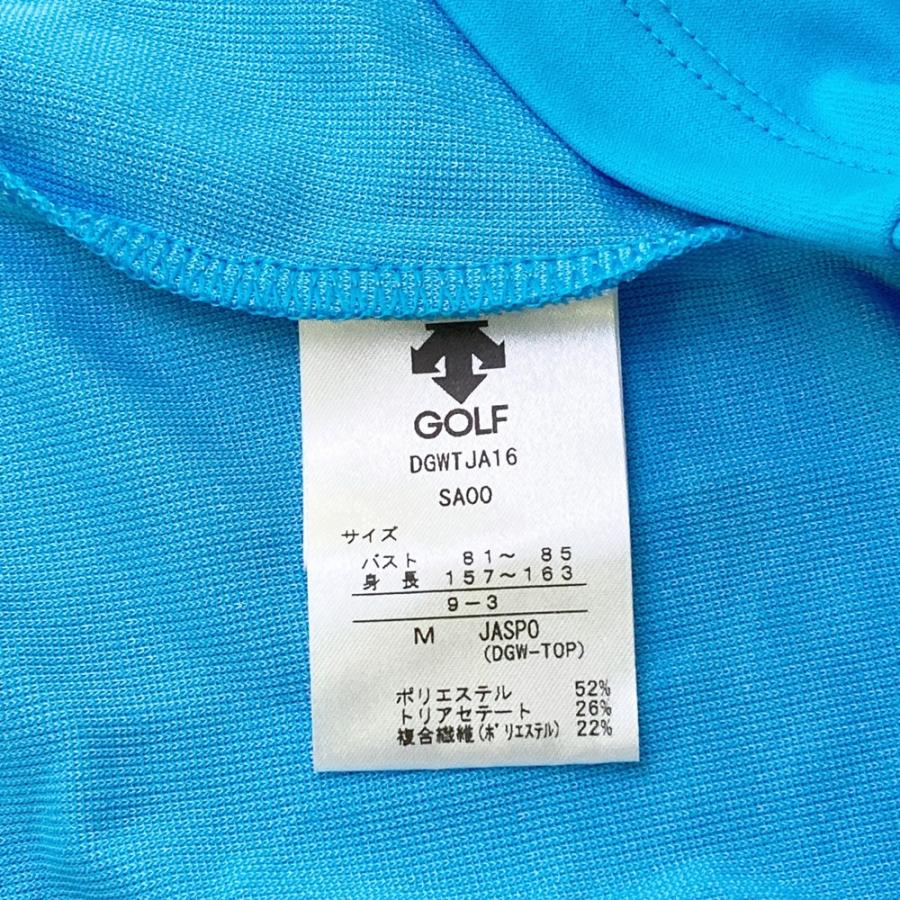新品】DESCENTE GOLF デサントゴルフ ノースリーブポロシャツ ブルー系