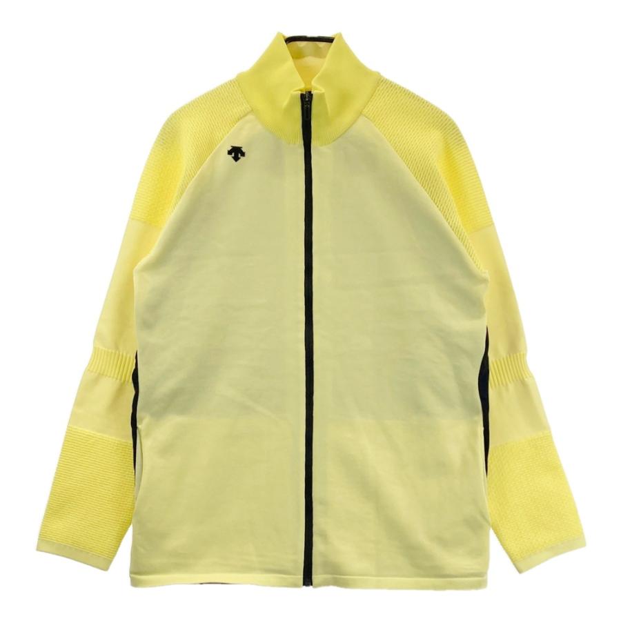 DESCENTE GOLF デサントゴルフ ニット切替 ジップジャケット イエロー