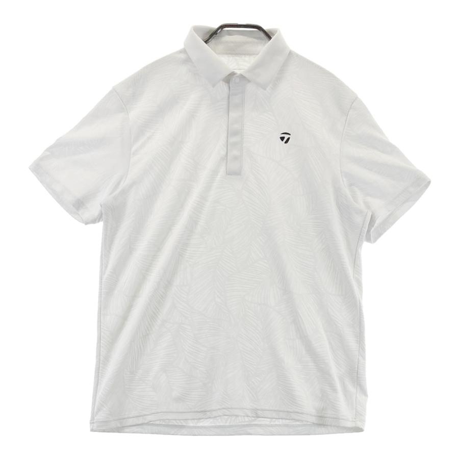 TaylorMade ポロシャツ Lサイズ ホワイト TAYLOR MADE テーラーメイド 半袖ポロシャツ ホワイト系 L