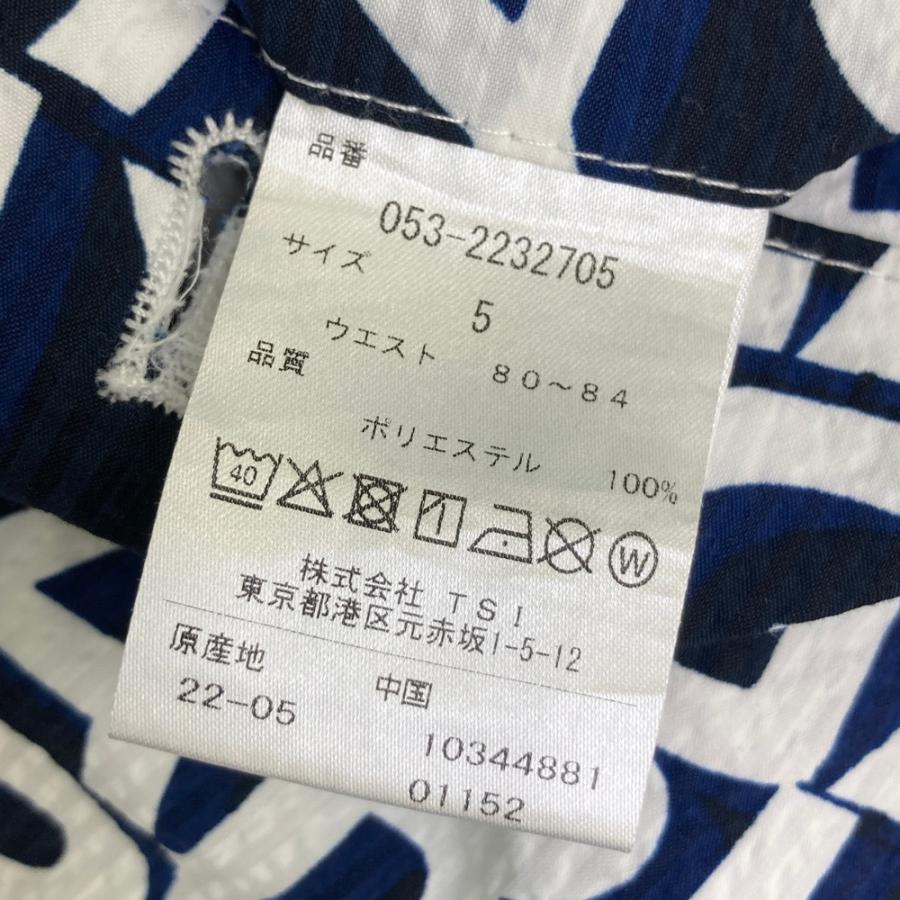 PEARLY GATES パーリーゲイツ 総柄デザイン ハーフパンツ サイズ4 PEARLY GATES パーリーゲイツ ハーフパンツ ネイビー×白