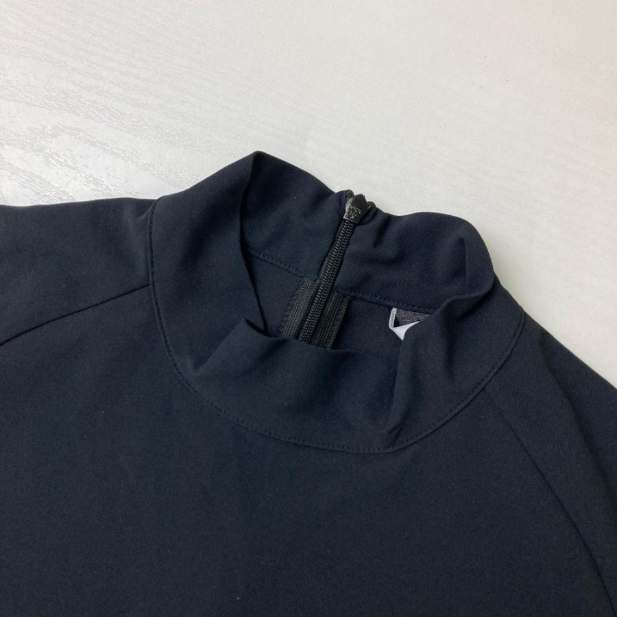 MUNSING WEAR マンシングウェア ハイネック 半袖ワンピース ブラック系