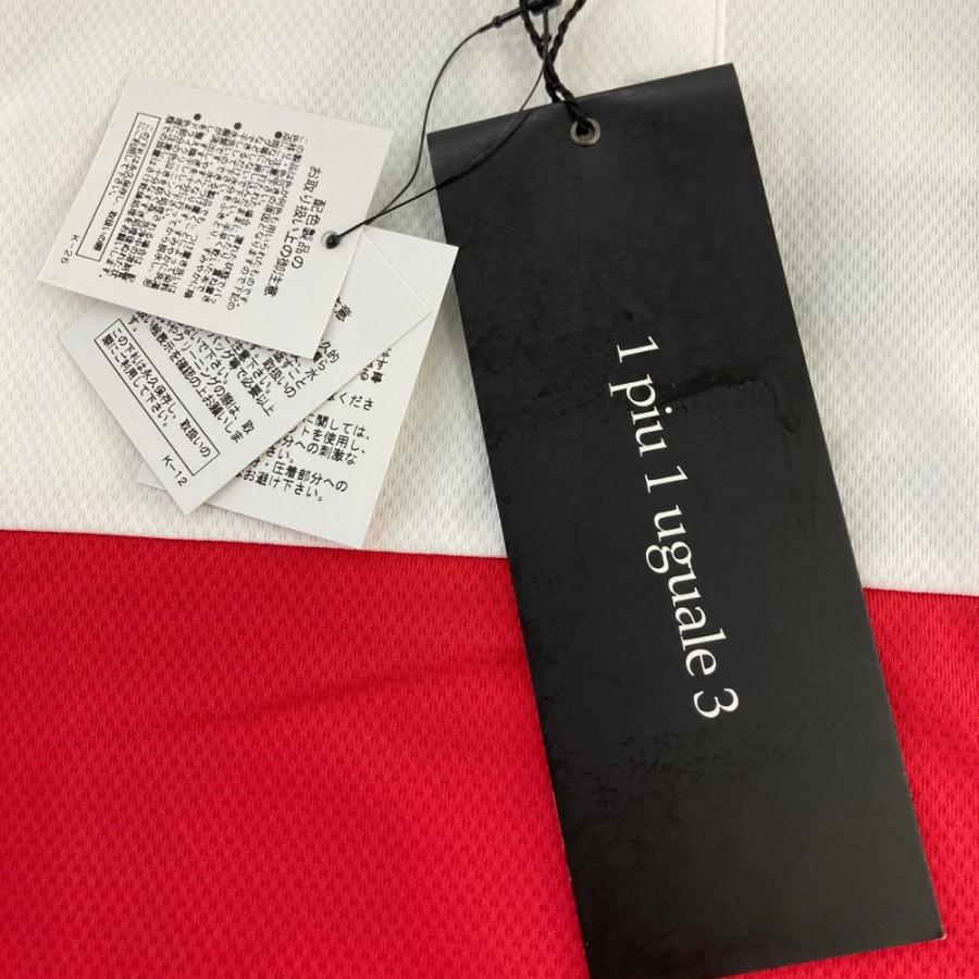 【新品】1PIU1UGUALE3 GOLF GDT002 半袖ポロシャツ デル ピエロ  レッド系 3 ゴルフウェア メンズの画像