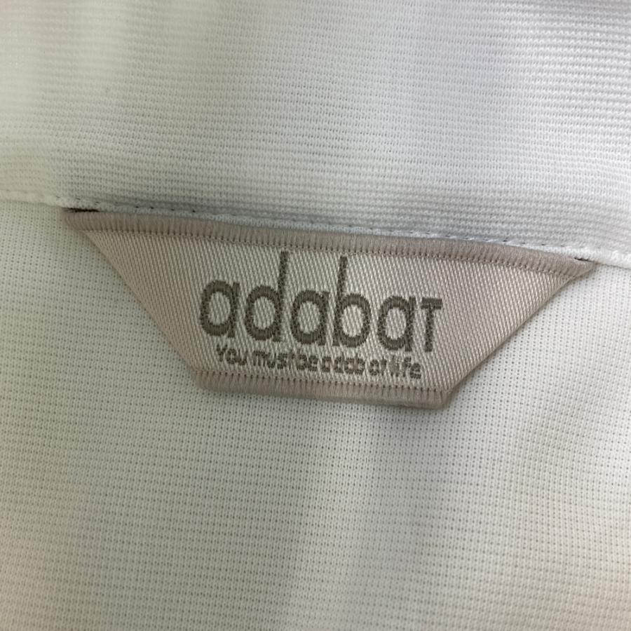 ADABAT アダバット 半袖ワンピース シアサッカー切替 ストライプ柄