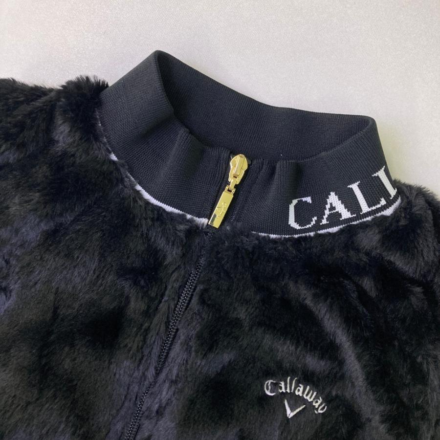 Callaway（キャロウェイ） 裏地付ファージップベスト ブラック系 M