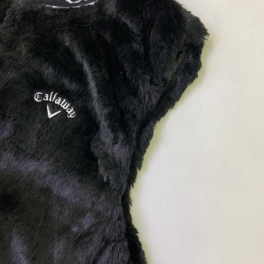 Callaway（キャロウェイ） 裏地付ファージップベスト ブラック系 M
