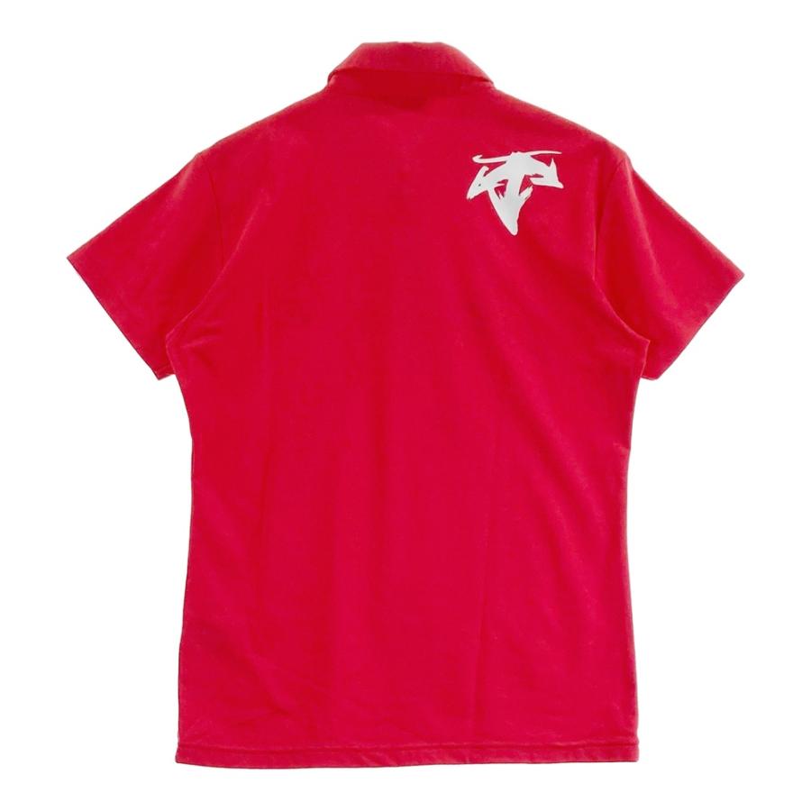 DESCENTE GOLF デサントゴルフ 半袖ポロシャツ レッド系 L