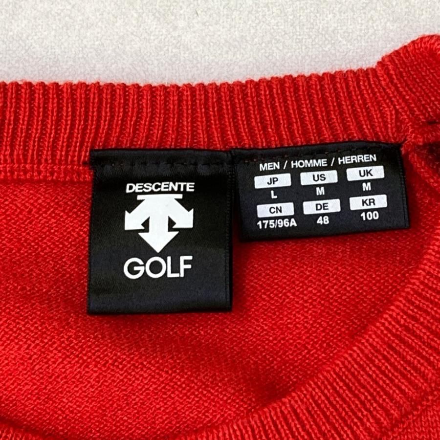 DESCENTE GOLF デサントゴルフ DGMJJL02 切替 ニットセーター