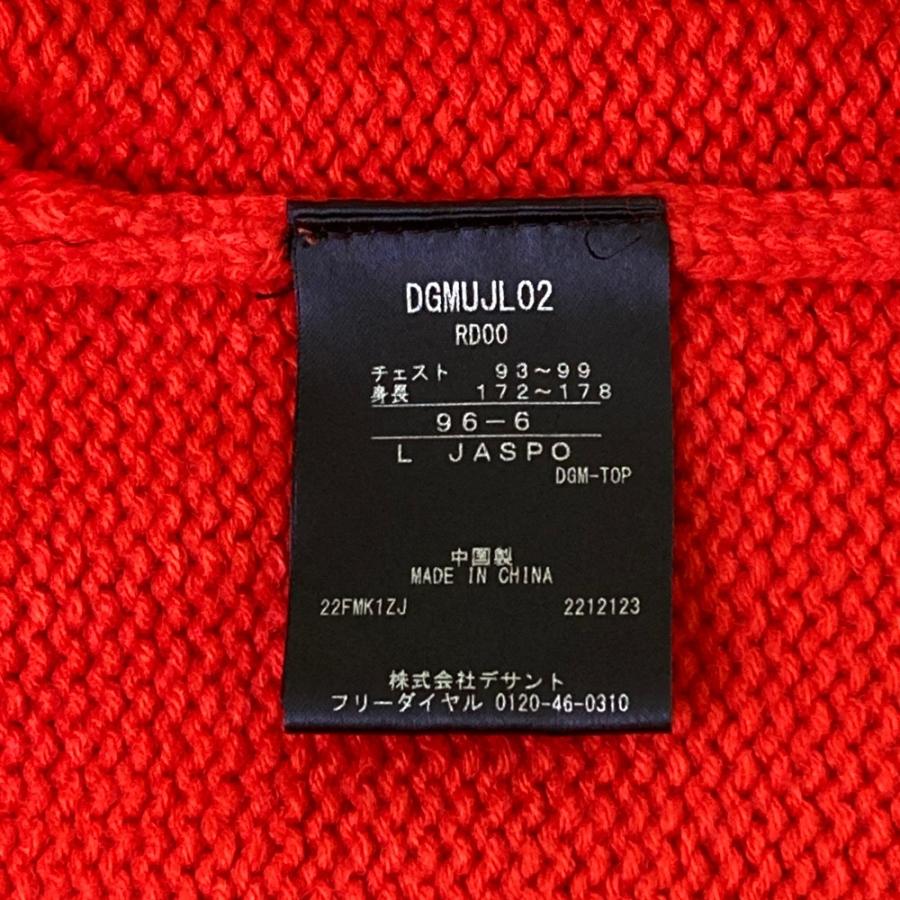 DESCENTE GOLF デサントゴルフ DGMJJL02 切替 ニットセーター レッド系