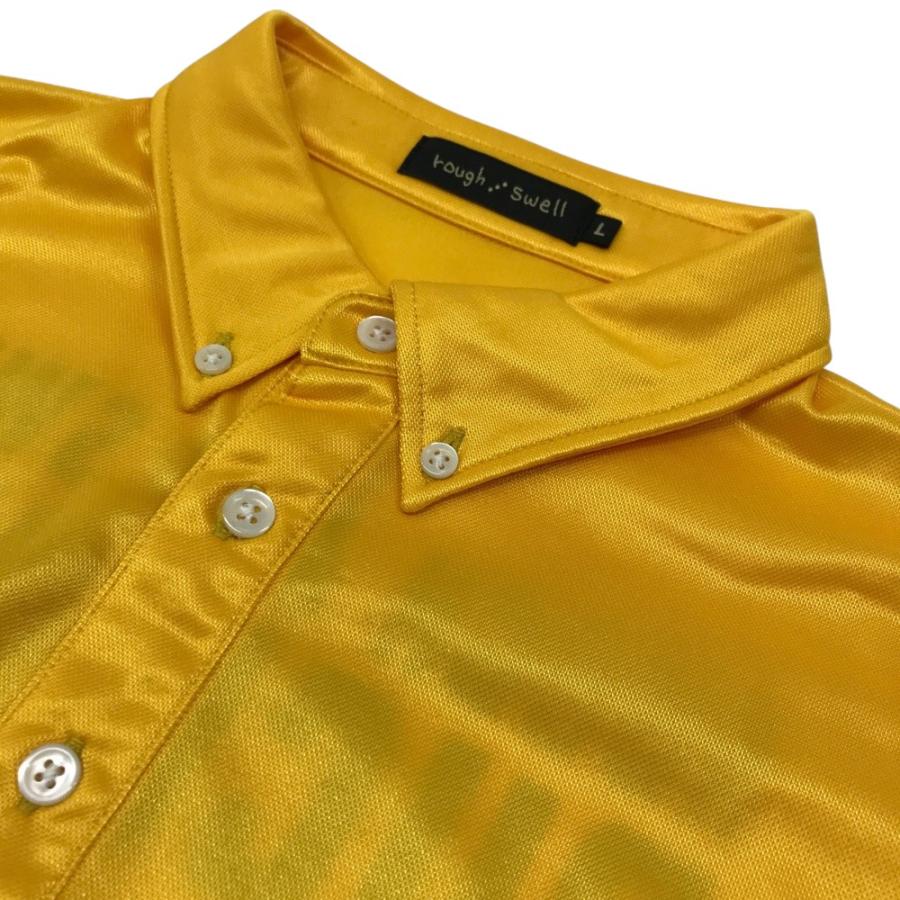 rough＆swell ゴルフ　ウェア　ポロシャツ　イエロー　サイズL ROUGH&SWELL ラフアンドスウェル 半袖ポロシャツ イエロー系 L