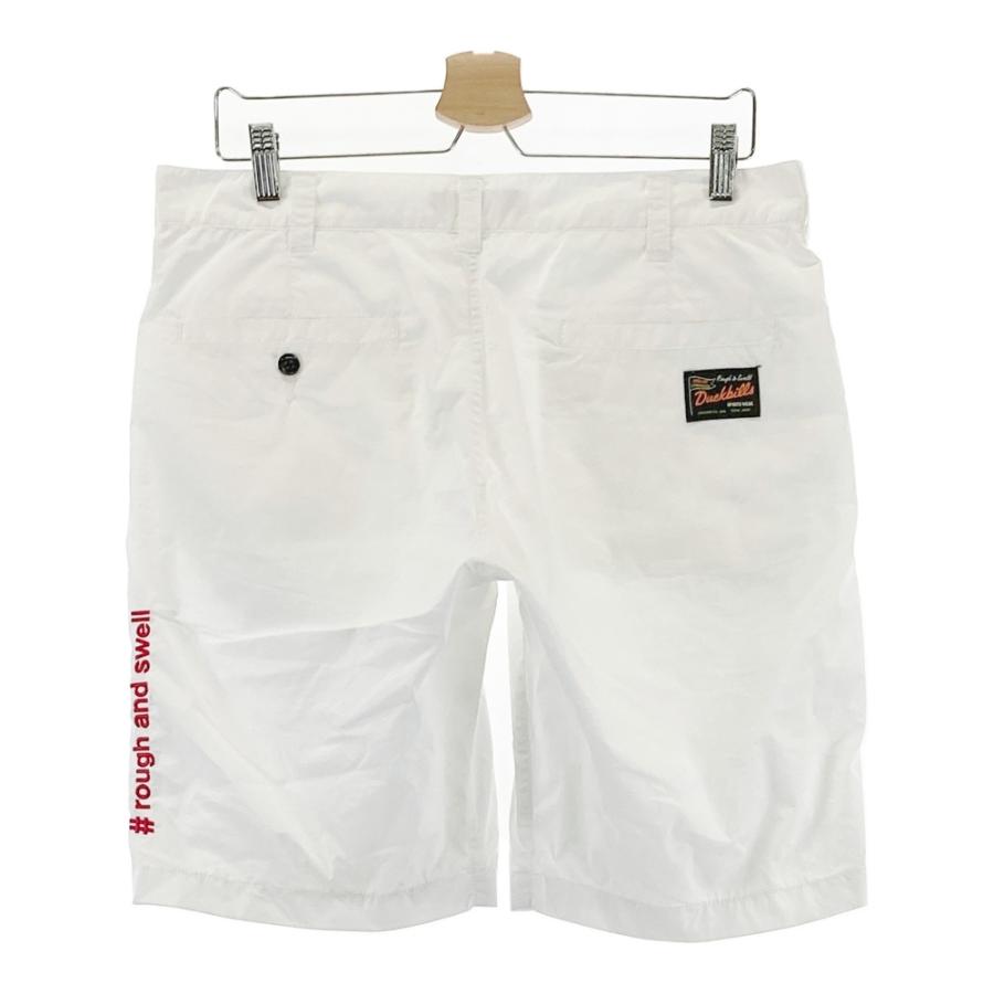 【美品】rough＆swell ハーフパンツ　ゴルフウェア ROUGH&SWELL ラフアンドスウェル ハーフパンツ ホワイト系 L