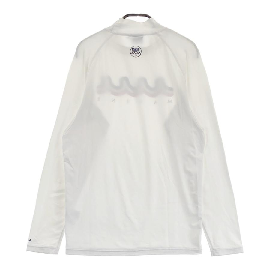 MUTA ムータ マリン 長袖 Tシャツ L ホワイト メンズ ゴルフ MUTA MARINE ムータマリン ハイネック 長袖Tシャツ ホワイト系 L