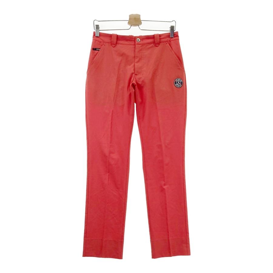 AND PER SE アンパスィ ストレッチパンツ レッド系 M ゴルフ