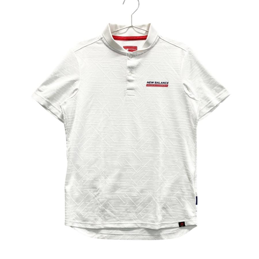 NEW BALANCE GOLF ニューバランス 半袖ポロシャツ 総柄 ホワイト系 4 