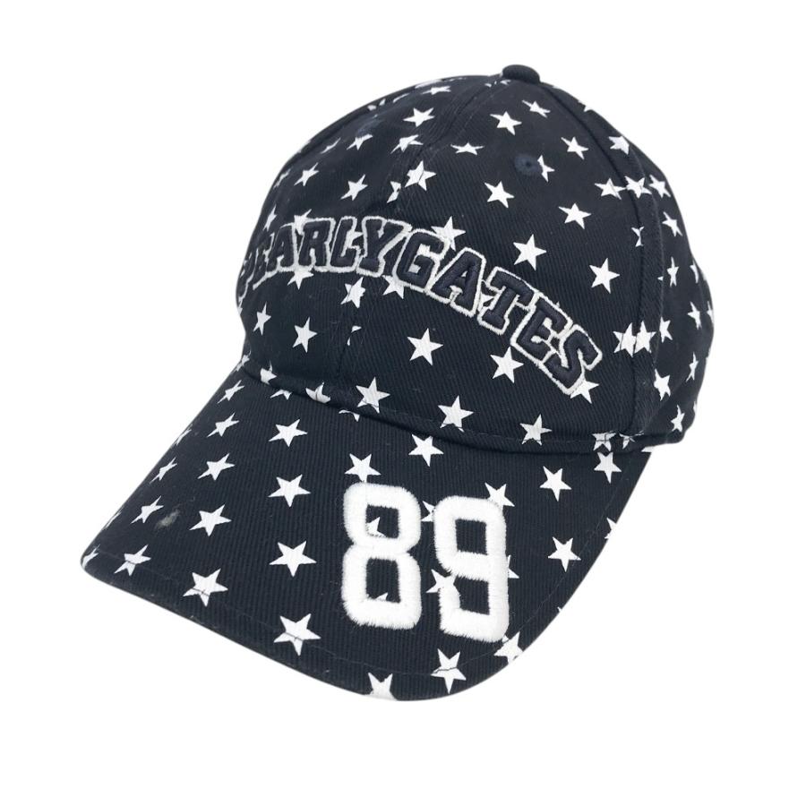 PEARLY GATES パーリーゲイツ キャップ 星総柄 ネイビー系 FR ゴルフ