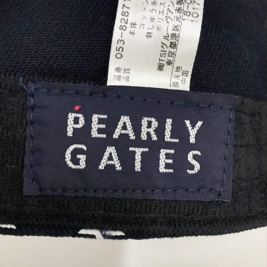 PEARLY GATES パーリーゲイツ キャップ 星総柄 ネイビー系 FR ゴルフ