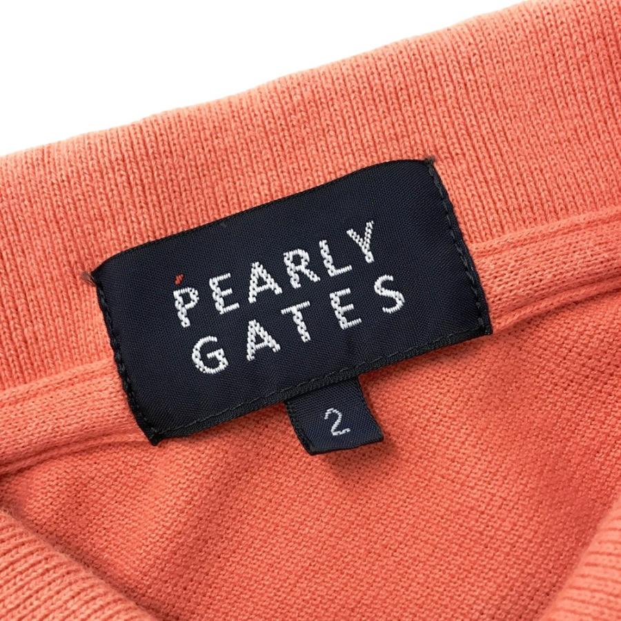 PEARLY GATES パーリーゲイツ 半袖ポロシャツ オレンジ系 2 ゴルフ