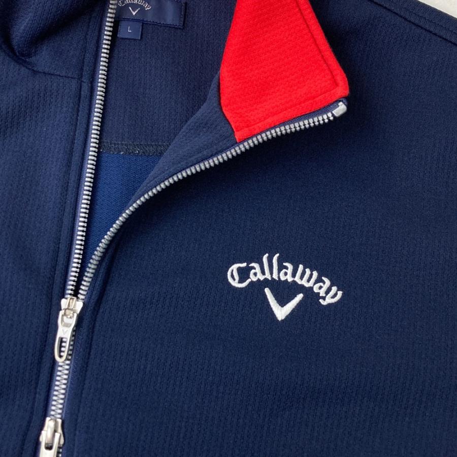 Callaway ネイビー ジャケット L CALLAWAY キャロウェイ ジップジャケット ネイビー系 L ゴルフ